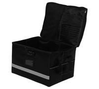 WRITWAA Waterproof Zipper File Storage Case with Lock and Handle, Polyester Document Organiser Box with Compartments and Lid, Fireproof Portable File Organizer for School and Office Use