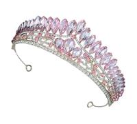 WRITWAA Wedding Crown for Women Rhinestone Tiara Headband Comfortable and Light Zinc Alloy Bridal Hair Accessory with Fine Details Party and Dance Headpiece