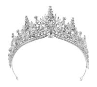 WRITWAA Wedding Crown Princess Tiaras Rhinestone Crown Queen Baroque Bridal Headpiece Wedding Headdress for Bride Royal Prom Headpieces Princess Pageant Tiara Birthday Crystal