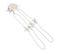 WRITWAA Wedding Lasso Rope Handfasting Cord with White Rose for Ceremony Western Tradition Wedding Cord Supplies Easy to Use Symbolizing Strong Love and Unity