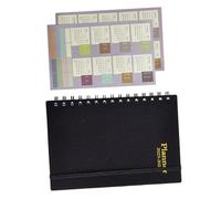 WRITWAA Weekly Planner Notebook Portable Spiral Coil Binding Schedule Organizer for Staffs Students Teachers Office Use Black