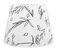 WRITWAA White Cloth Lamp Shade Cover for Table Lamp with E27/e14 Base Easy to Clean and Replace Featuring Beautiful Pattern and Artistic Touch for Home Indoor Use