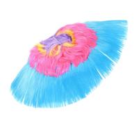 WRITWAA Wig for Halloween Fun Wigs for Women Carnival Fluffy Halloween Clown for Adults Crazy Party for Women Punk Rainbow Costume