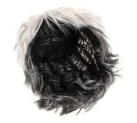WRITWAA Wig Wig Ladies Synthetic Lace Front Part Women Cosplay Costume Old Lady Grandma Stage Performance