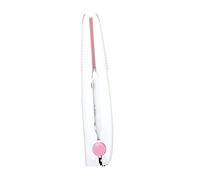 WRITWAA Wireless Mini Hair Curler and Straightener USB Rechargeable 2-in-1 Travel Size Tool Cordless Design for Women and Men Suitable for On-The-go Styling Pearl White