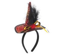 WRITWAA Witch Pointed Hat Headband for Halloween Cosplay Costume Accessory Festive Party Decoration Stylish Hair Hoops for Women