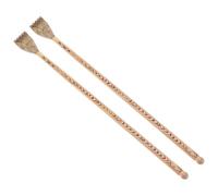 WRITWAA Wood Back Scratcher 2pcs with Finger Shape and Long Handle, Perfect for Adult Itch Relief and Back Massage