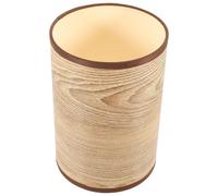 WRITWAA Wood Grain Lampshade and Stylish Appearance with Smooth Surface Replacement Metal and Pp Material Creating a Warm Atmosphere for E27 E14 Lamps for Hotel and Dorm Use