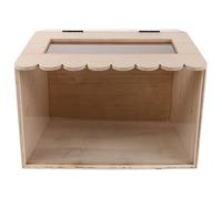 WRITWAA Wooden Brooder Box 40X30X30Cm for Chick and Small Bird Rearing, Featuring Temperature Control Brooding Plate for Poultry and Quail Farming