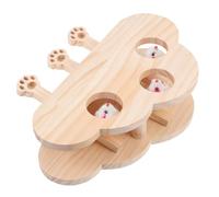 WRITWAA Wooden Cat Whack Interactive Home Cat Teasing for Cats | Safe Wood Build, Keeps Cats Entertained, Improves Focus, Exercise Aid for Indoor Play and Daily Activity