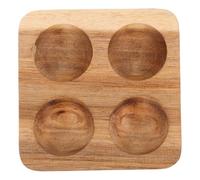 WRITWAA Wooden Fridge Egg Storage Tray Designed to Hold Multiple Eggs Unique Square Shape Resistant to Damage and Versatile for Home or Dining Room Use Organizer Fridge Solution