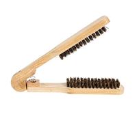 WRITWAA Wooden Hair Comb V-Shape Bristle Hair Straightening Brush Detangler Styling Tool