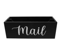 WRITWAA Wooden Mail Storage Box for Desk Mail Holder and Letter Holder for Home Office Organization Keeps Bills and Checks Tidy Crafted from Wood Material