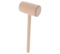 WRITWAA Wooden Mallet for DIY Leather Crafts and Wood Carving, Precision Craftsmanship with Versatile Design, Khaki Beechwood Hammer Suitable for Crafting Supplies and Home Use
