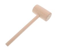 WRITWAA Wooden Mallet Hammer with Comfortable Grip and Precision Craftsmanship in Khaki Colour for DIY Leathercraft and Woodworking for Home Projects and Carving Tasks