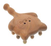 WRITWAA Wooden Massage Comb Wide Teeth for Scalp and Acupoint Massaging Creative Massager Tool for Relaxation for Cats and Humans Sturdy Wooden Design