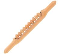 WRITWAA Wooden Massage Stick for Body and Shoulders, Easy to Carry and Comfortable Massage Roller for Family and Outdoor Use, Multi-Functional Therapy Tool for Muscle Relaxation