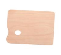 WRITWAA Wooden Painting Palette Thick Linden Wood Mixing Tray for Oil Acrylic Watercolor Paints Rectangular Art Tray for Artists Beginners Students