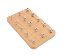 WRITWAA Wooden Peg Board for Rehabilitation Hand Eye Coordination Trainer for Finger Exercises Enhances Dexterity and Reaction for Home and Therapy Use