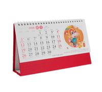 WRITWAA Year Horse Desk Calendar Small Flip Stand-up Planning Calendar with Traditional Chinese Artwork for Office Home Study Daily Organization