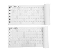 WRITWAA Yearly Wall Calendar with Writable Format and Visibility, Paper Material with Smooth Writing Surface and Colourful Decoration, for Home Use and Monthly Planning with Habit Tracker
