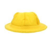 WRITWAA Yellow Felt Hamster Hat for Small Pets, Easy to Wear and Carry, Cute Pet Bunny Hat Suitable for Daily Life and Photo Props, Small Animals Head Cover Accessory