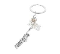 WRITWAA York Statue of Liberty Keychain USA Flag Charm Novelty Keyring York City Souvenir
