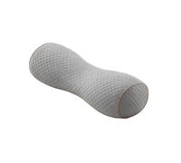 WRJAHCG Neck Support Pillow with Buckwheat, Adjustable Cylinder Bolster Pillow, Ergonomic Cervical Pillow for Sleeping in Any Sleep Position (18"X 5"),[D] Gray