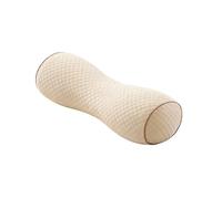 WRJAHCG Neck Support Pillow with Buckwheat, Adjustable Cylinder Bolster Pillow, Ergonomic Cervical Pillow for Sleeping in Any Sleep Position (18"X 5"),[B] Off white