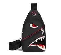 WRLDMCWLQ Shoulder Bag Sling Bag Men Small Bag Crossbody Bag Casual Bag Chest Bag For Travel Sports Running Hiking, Black, 11 * 7.8 * 4inch