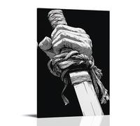 WRLIFWJXU Anime Sword Poster, Black And Other Combinations, The Soul of The Samurai (3) Poster Canvas Wall Art For Living Room Bedroom Gaming Room Office Posters 16x24inch(40x60cm) Frame-style