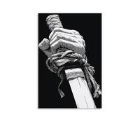 WRLIFWJXU Anime Sword Poster, Black And Other Combinations, The Soul of The Samurai (3) Poster Canvas Wall Art For Living Room Bedroom Gaming Room Office Posters 24x36inch(60x90cm) Unframe-style