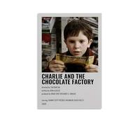 WRLIFWJXU Charming Charlie And The Chocolate Factory - The Fantasy Adventure Movie PosterPoster Canvas Wall Art For Living Room Bedroom Gaming Room Office Posters 16x24inch(40x60cm) Unframe-style