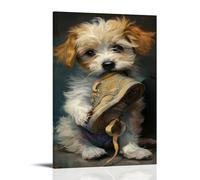 WRLIFWJXU Cute And Funny Animal Portraits (18) Poster Canvas Wall Art For Living Room Bedroom Gaming Room Office Posters 16x24inch(40x60cm) Frame-style