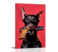 WRLIFWJXU Cute And Funny Animal Portraits (20) Poster Canvas Wall Art For Living Room Bedroom Gaming Room Office Posters 08x12inch(20x30cm) Frame-style