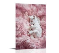 WRLIFWJXU Cute And Funny Animal Portraits (9) Poster Canvas Wall Art For Living Room Bedroom Gaming Room Office Posters 08x12inch(20x30cm) Frame-style