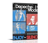 WRLIFWJXU Depeche Mode Enjoy The SilencePoster Canvas Oil Painting Decorative Painting Art Poster Hanging Painting Home Living Room Bedroom Dining08x12inch(20x30cm) Frame-style