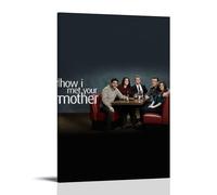 WRLIFWJXU How I Met Your MotherPoster Canvas Oil Painting Decorative Painting Art Poster Hanging Painting Home Living Room Bedroom Dining16x24inch(40x60cm) Frame-style