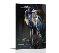 WRLIFWJXU Impressionism Surrealism Landscape PaintingPoster Canvas Wall Art For Living Room Bedroom Gaming Room Office Posters 20x30inch(50x75cm) Frame-style