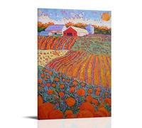 WRLIFWJXU Impressionism Surrealism Landscape PaintingPoster Canvas Wall Art For Living Room Bedroom Gaming Room Office Posters 20x30inch(50x75cm) Frame-style