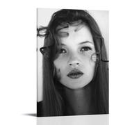 WRLIFWJXU Kate Moss Poster Canvas Oil Painting Decorative Painting Art Poster Hanging Painting Home Living Room Bedroom Dining 12x18inch(30x45cm) Frame-style