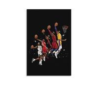 WRLIFWJXU LeBron King JamesPoster Canvas Wall Art For Living Room Bedroom Gaming Room Office Posters 12x18inch(30x45cm) Unframe-style