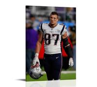 WRLIFWJXU Rob GronkowskiPoster Canvas Oil Painting Decorative Painting Art Poster Hanging Painting Home Living Room Bedroom Dining24x36inch(60x90cm) Frame-style