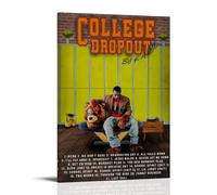 WRLIFWJXU The College Dropout by Kanye WestPoster Canvas Wall Art For Living Room Bedroom Gaming Room Office Posters 08x12inch(20x30cm) Frame-style