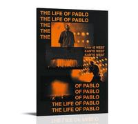 WRLIFWJXU The Life of Pablo by Kanye WestPoster Canvas Wall Art For Living Room Bedroom Gaming Room Office Posters 08x12inch(20x30cm) Frame-style