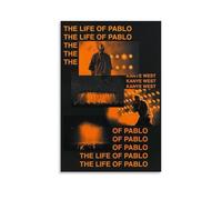 WRLIFWJXU The Life of Pablo by Kanye WestPoster Canvas Wall Art For Living Room Bedroom Gaming Room Office Posters 12x18inch(30x45cm) Unframe-style