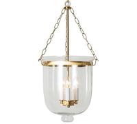 WRLYTNG Mid Century Clear Glass Coastal Pendant Light Matte Black Gold 3 Light Candle Black Farmhouse Ceiling Chandelier For Dining Room Vintage Hanging Lamp For Kitchen Living Room Traditional Lanter