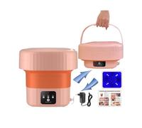 Wrneaoch 6L 12V Mini Foldable Washing Machine, Mini Washing Machine with Blue Light Sterilization, Camping Washing Machine for Underwear, Socks, Students