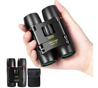 WRNRN 12X25 Mini Pocket Binoculars Compact, Small Lightweight Foldable for Adults Kids Bird Watching, Travel, Opera Concert, Hiking, Cruise, Football Game Green