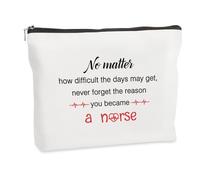 WRNZL Nurse Gifts for Women Christmas Thank You Birthday Stocking Fillers Valentines Day Thanksgiving Retirement International Nurses Day Gifts Student Nurse Gift Accessories Makeup Bag Presents